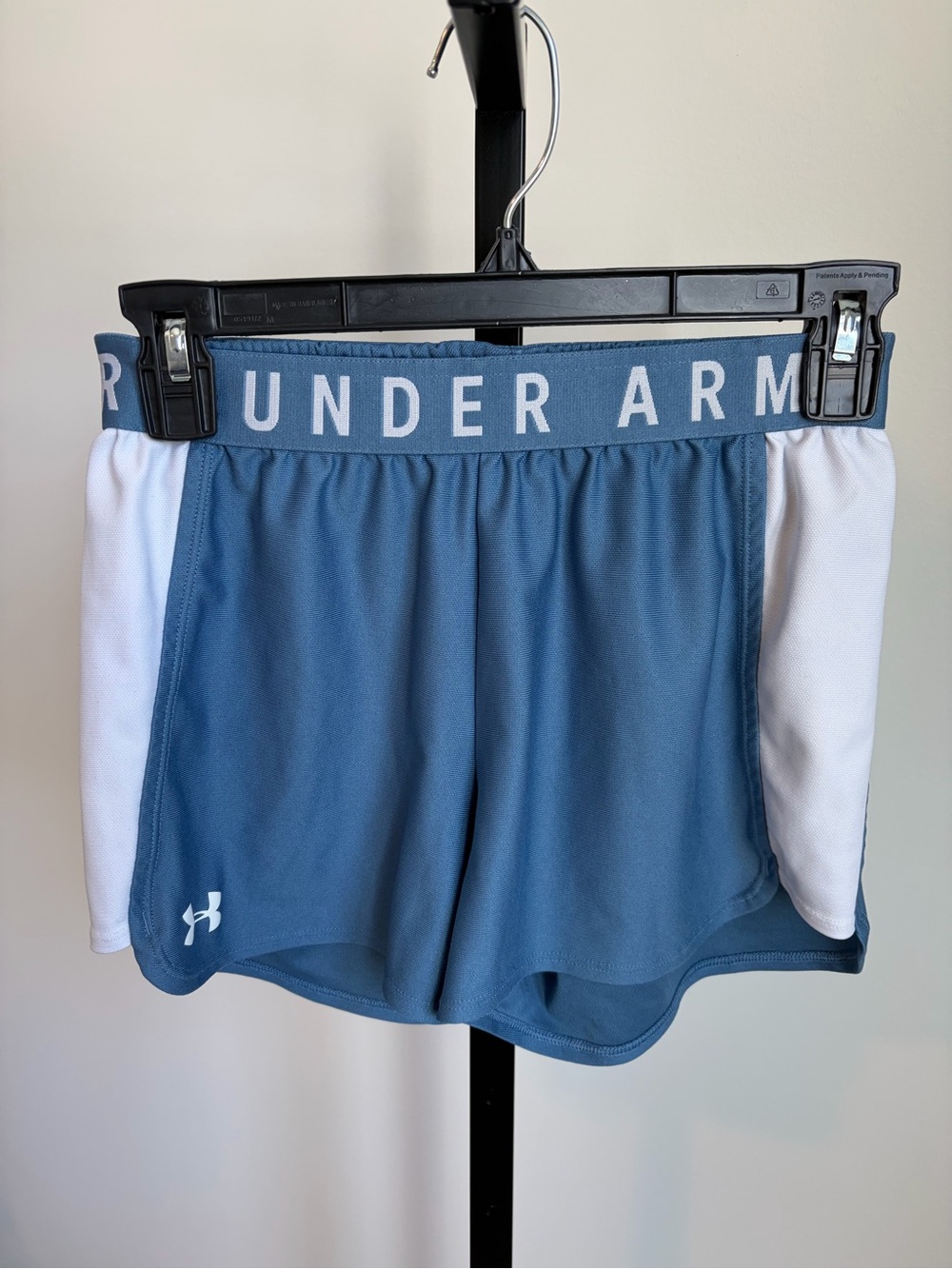 Under Armour Women's Slate Blue and White Athletic Shorts